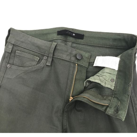 Joe's Jeans Green Waxed Skinny Jeans Size 27 - Picture 3 of 6